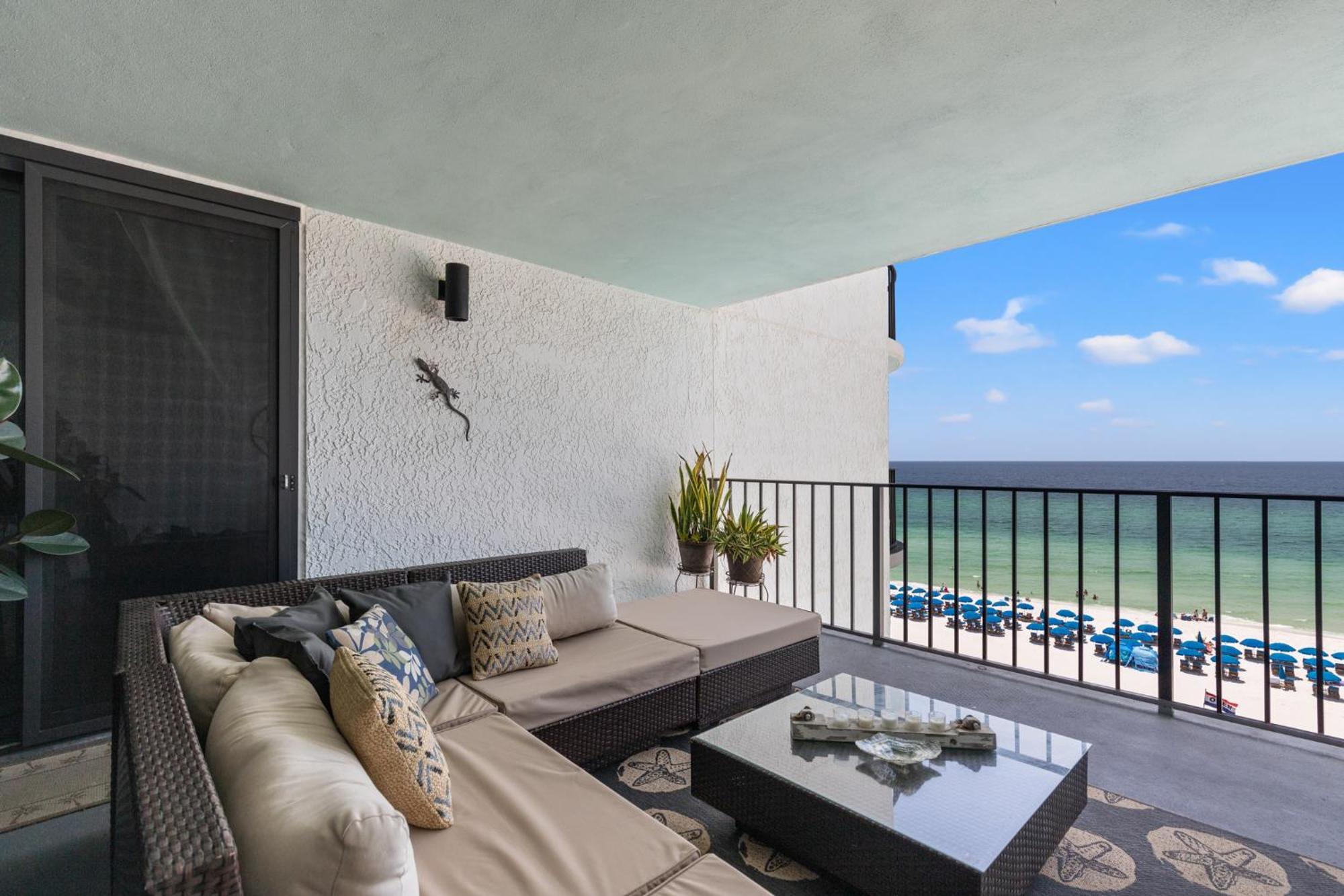 Stunning 2/2 Designer Condo W Coastal Appeal Right On The Gulf! Panama City Beach Eksteriør billede